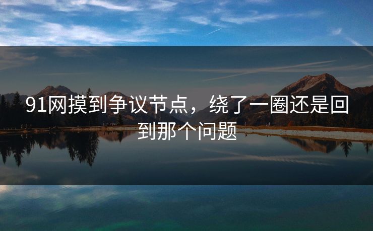 91网摸到争议节点，绕了一圈还是回到那个问题